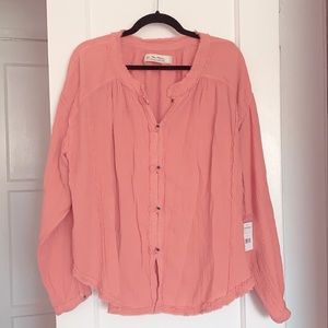 Free People Button Down Tunic